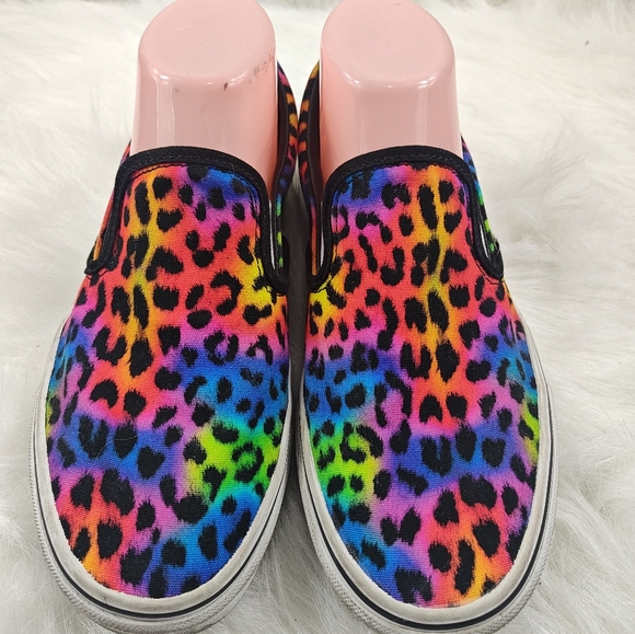Vans multicolor black & pink Slip-On (Women’s 8 / Men’s 6.5) - Picture 2 of 11